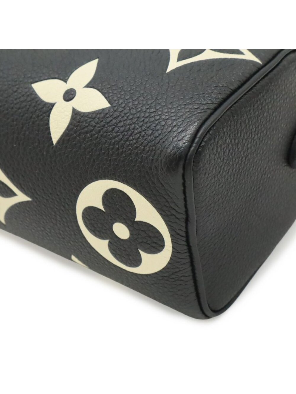 Louis Vuitton Monogram Empreinte Nano Speedy Mini Bag 2-Way Bicolor Black - Picture 3 of 9
